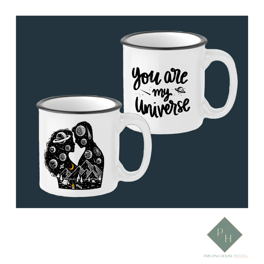 You Are My Universe - Ceramic Mugs For Two