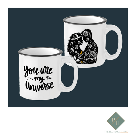 You Are My Universe - Ceramic Mugs For Two