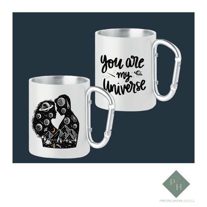 You Are My Universe - Mugs With Carabiner For Two