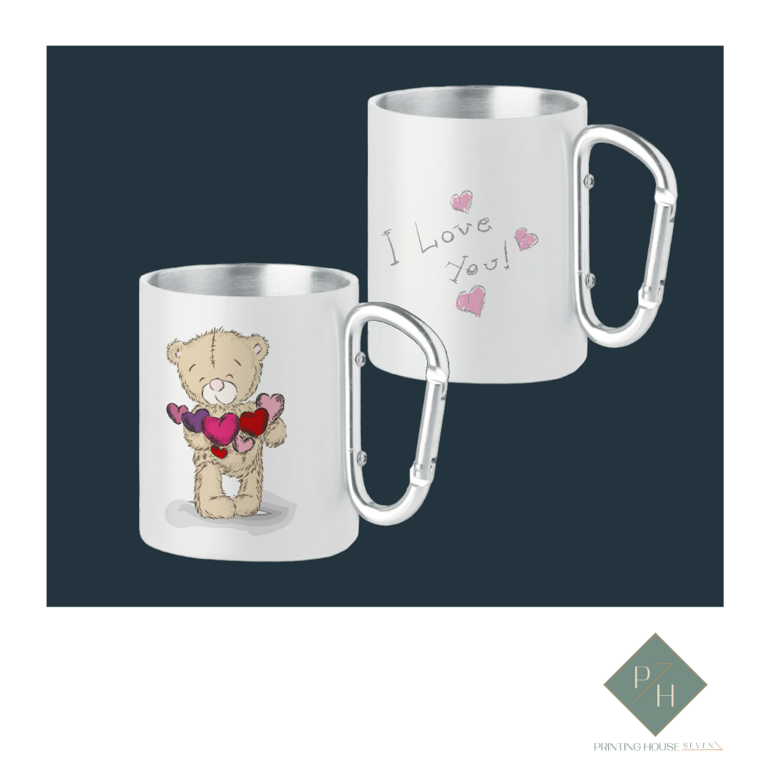 I Love You - Mugs With Carabiner For Two