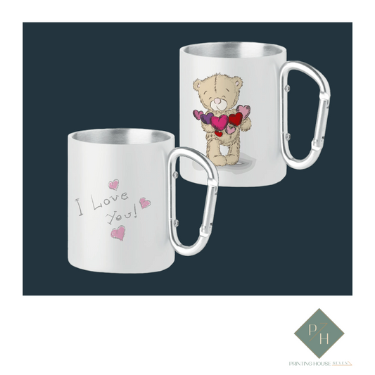 I Love You - Mugs With Carabiner For Two