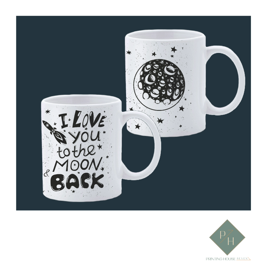 I Love You To The Moon And Back - Couple Mugs