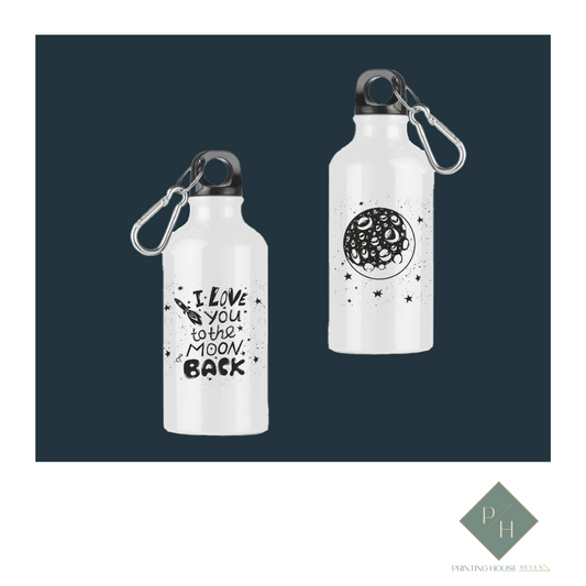 I Love You To The Moon And Back - Bottles With Carabiner For Two