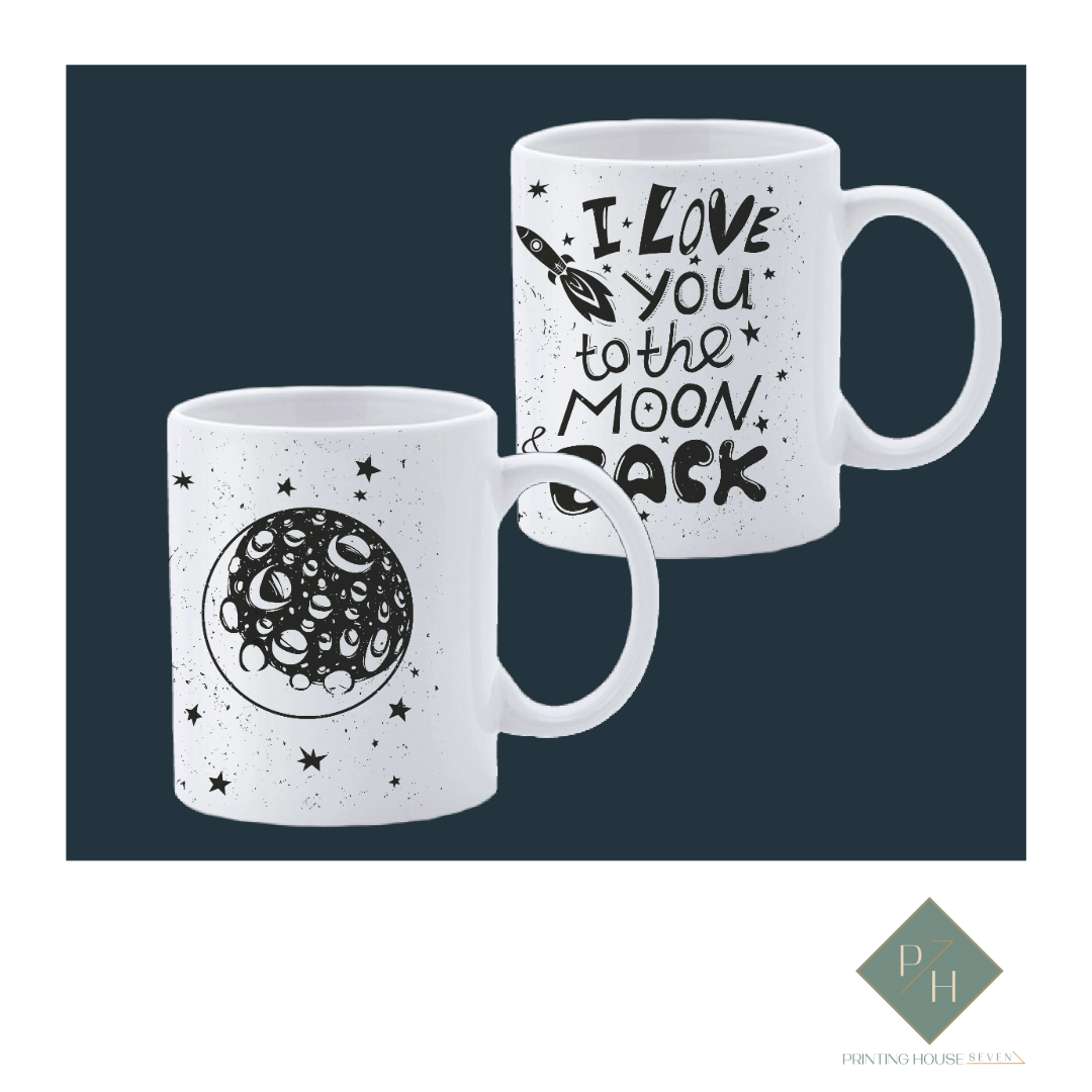 I Love You To The Moon And Back - Couple Mugs