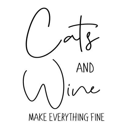 Cats And Wine - Ceramic Mug