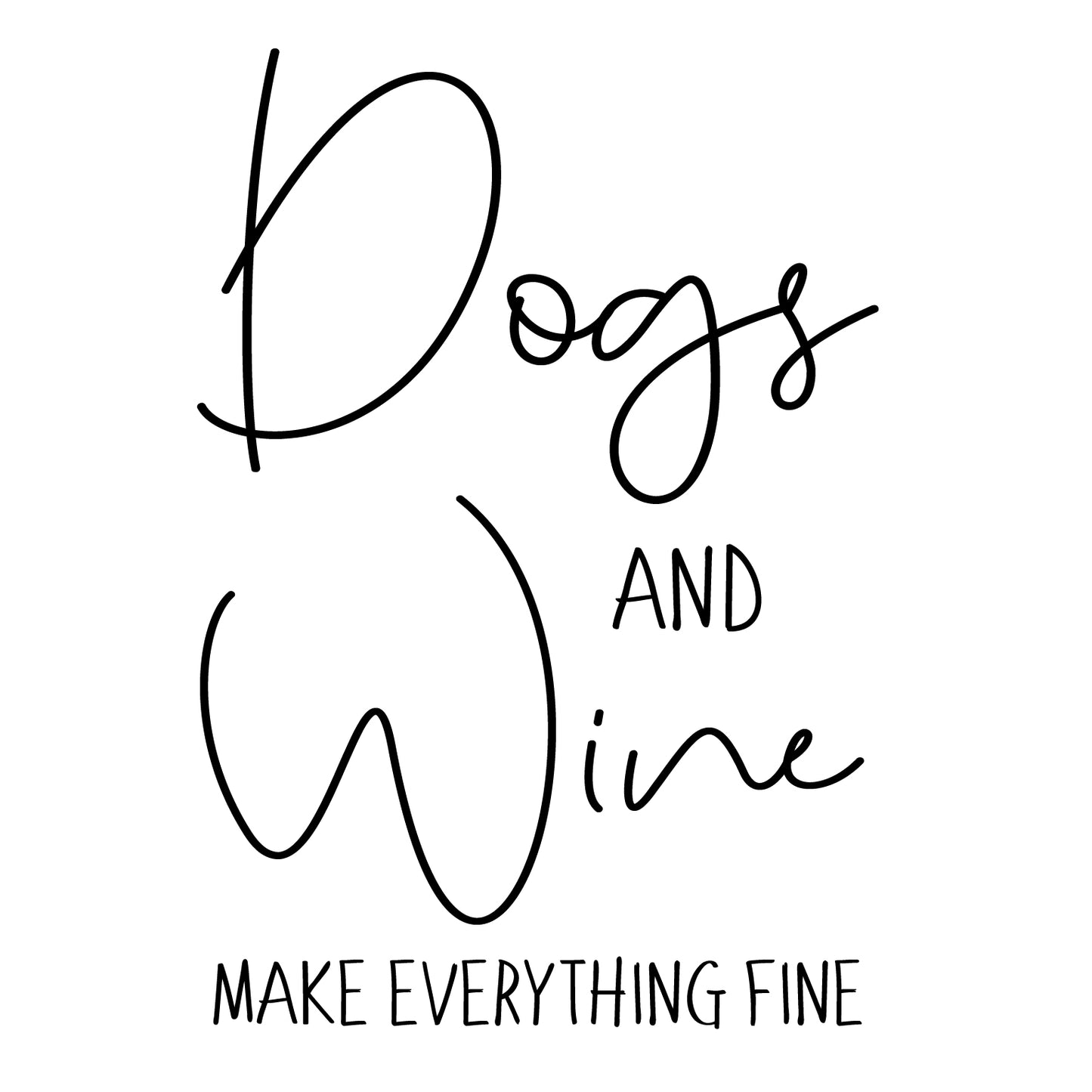 Dogs and Wine - Ceramic Mug