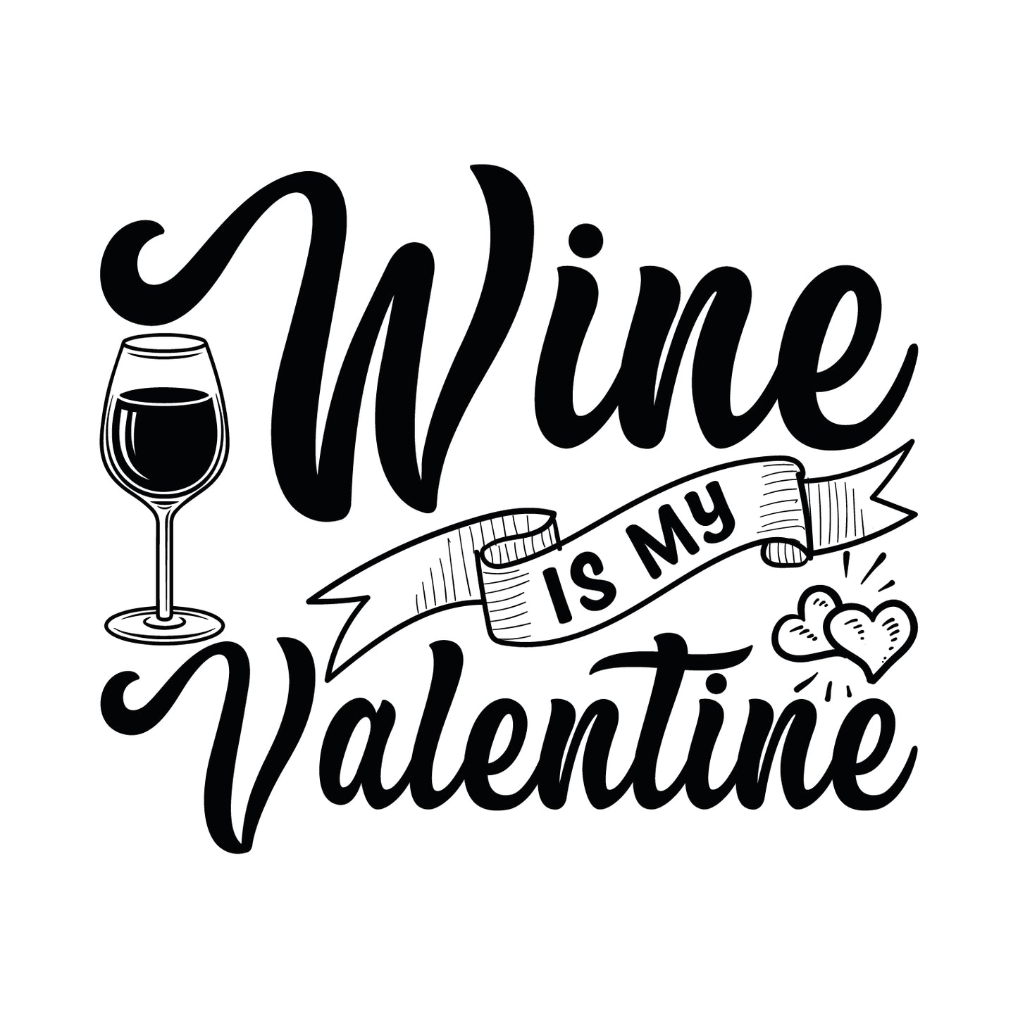 Wine Is My Valentine 2 - Стоманена Бутилка