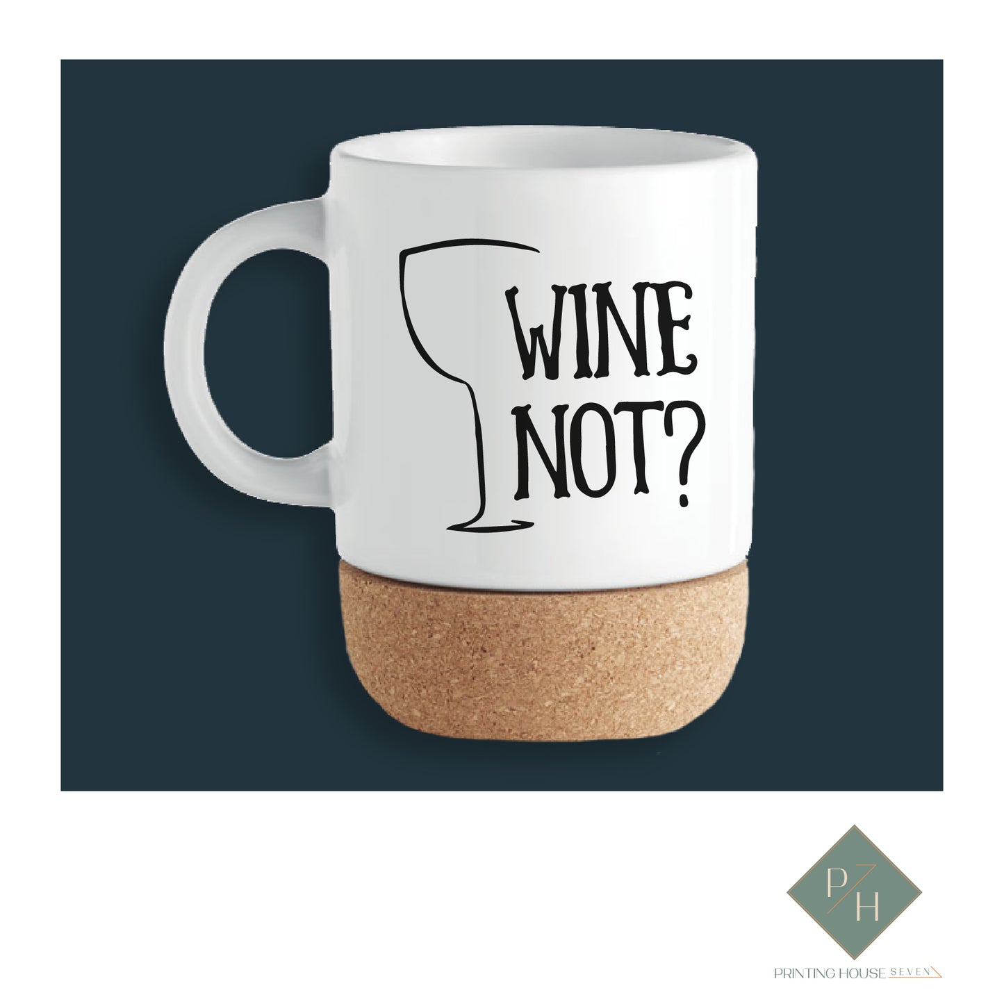 Wine Not - Cork Bottom Glass