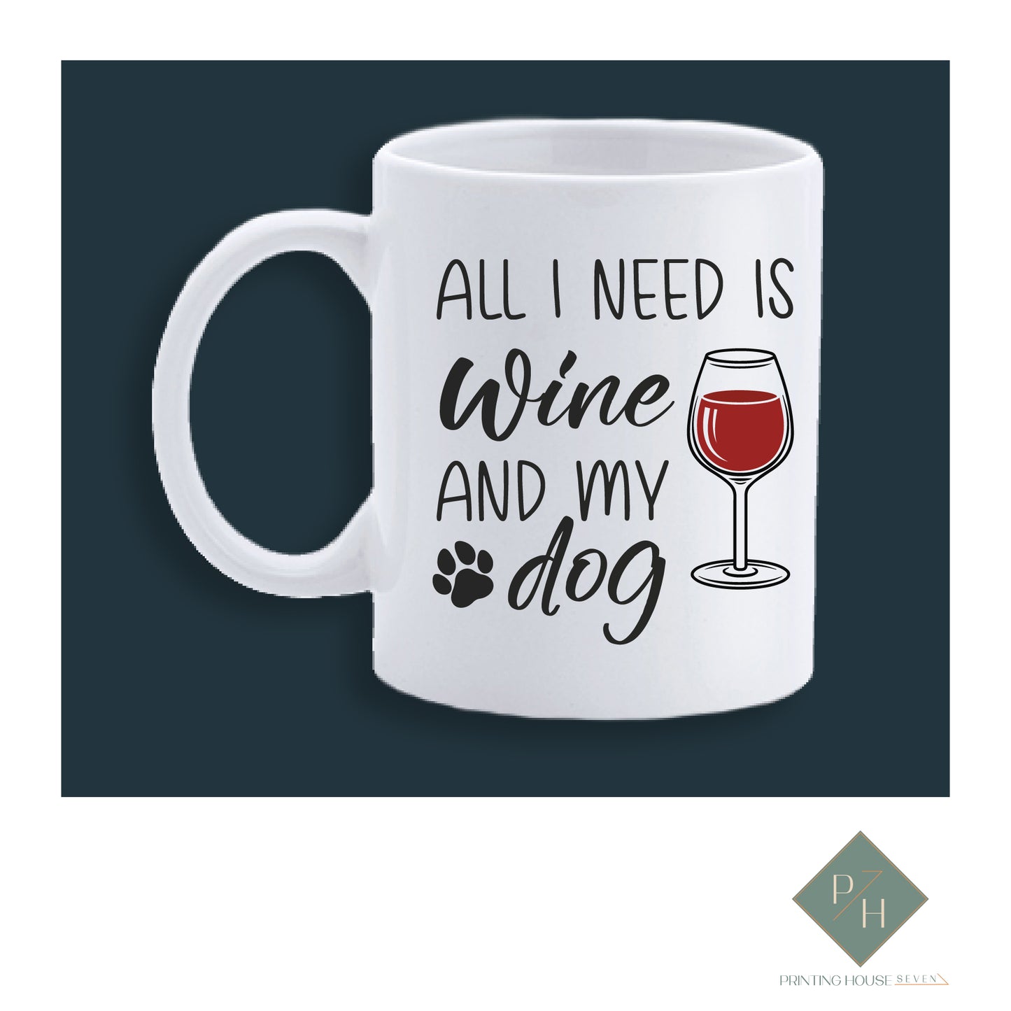 Wine And My Dog - Glass