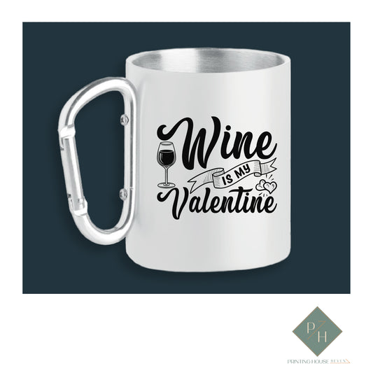 Wine Is My Valentine - Carabiner Carafe