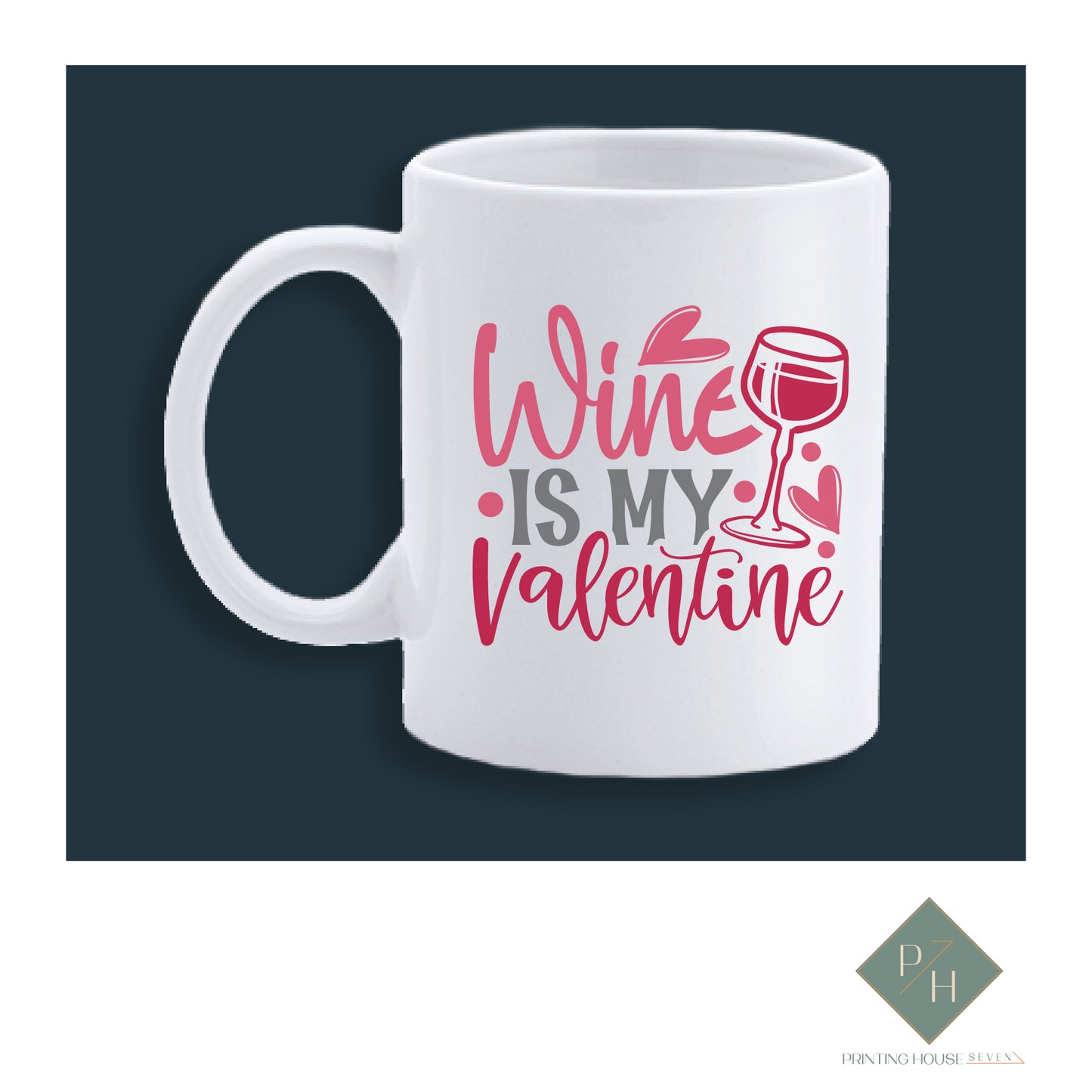 Wine Is My Valentine - Glass