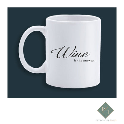 Wine Is The Answer - Glass