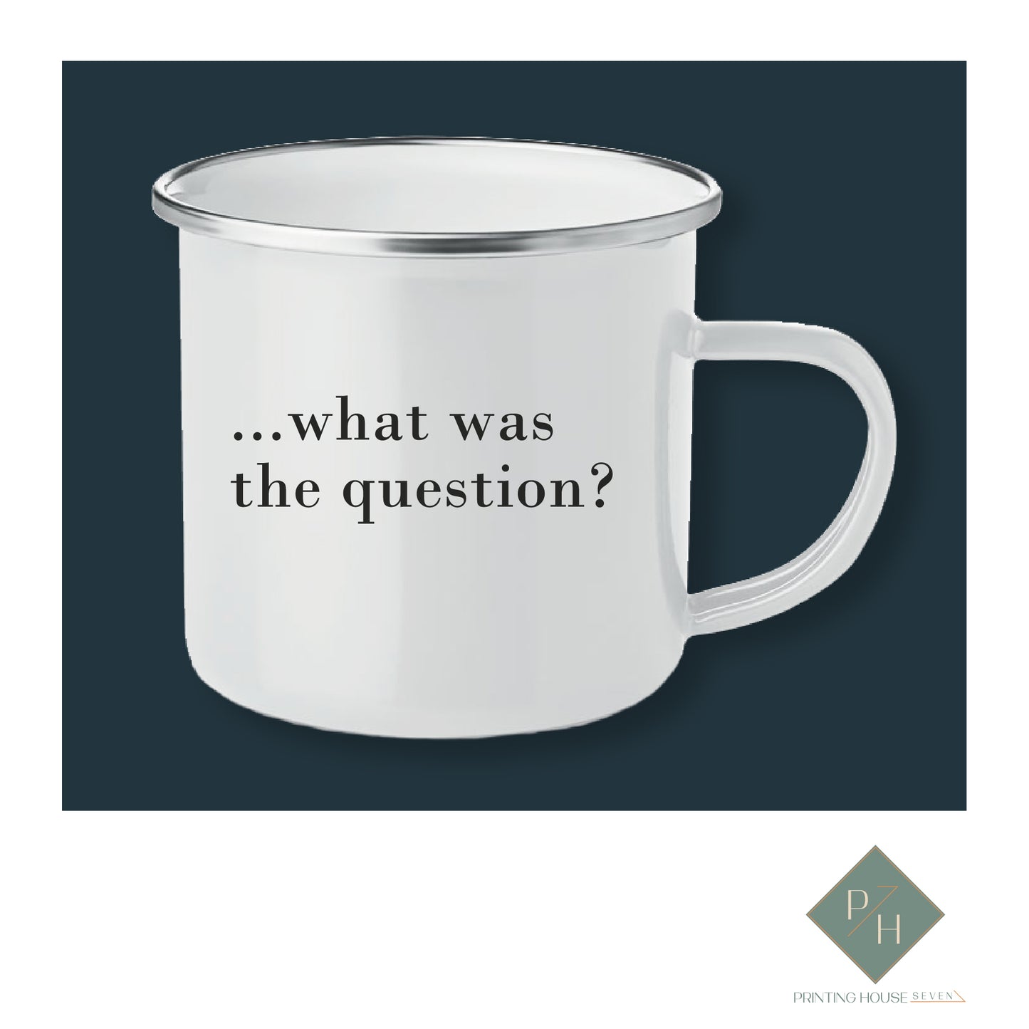 The Answer Is in Wine - Enameled Jug