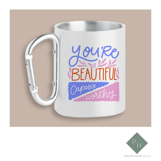 You're Beautiful - Can With Carabiner