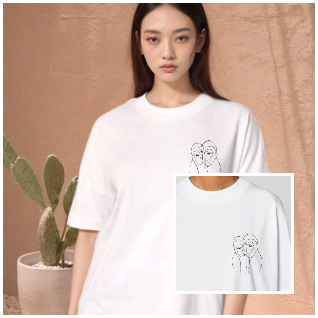 Connected Souls - T-shirt (embroidery option)