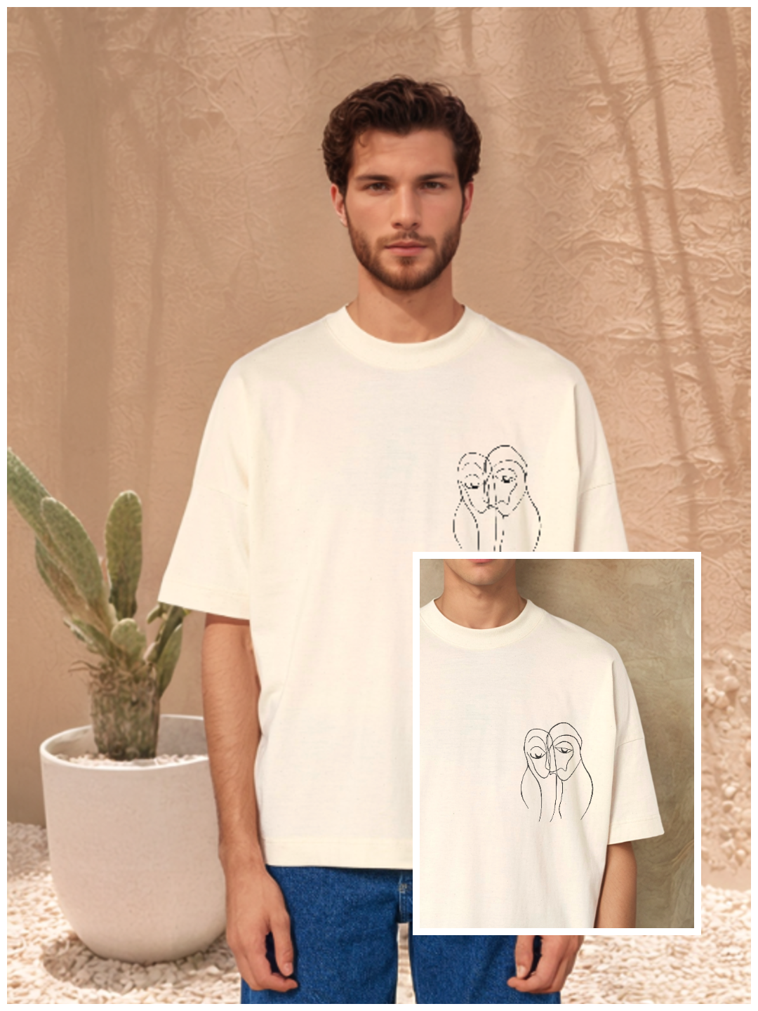 Connected Souls - T-shirt (embroidery option)