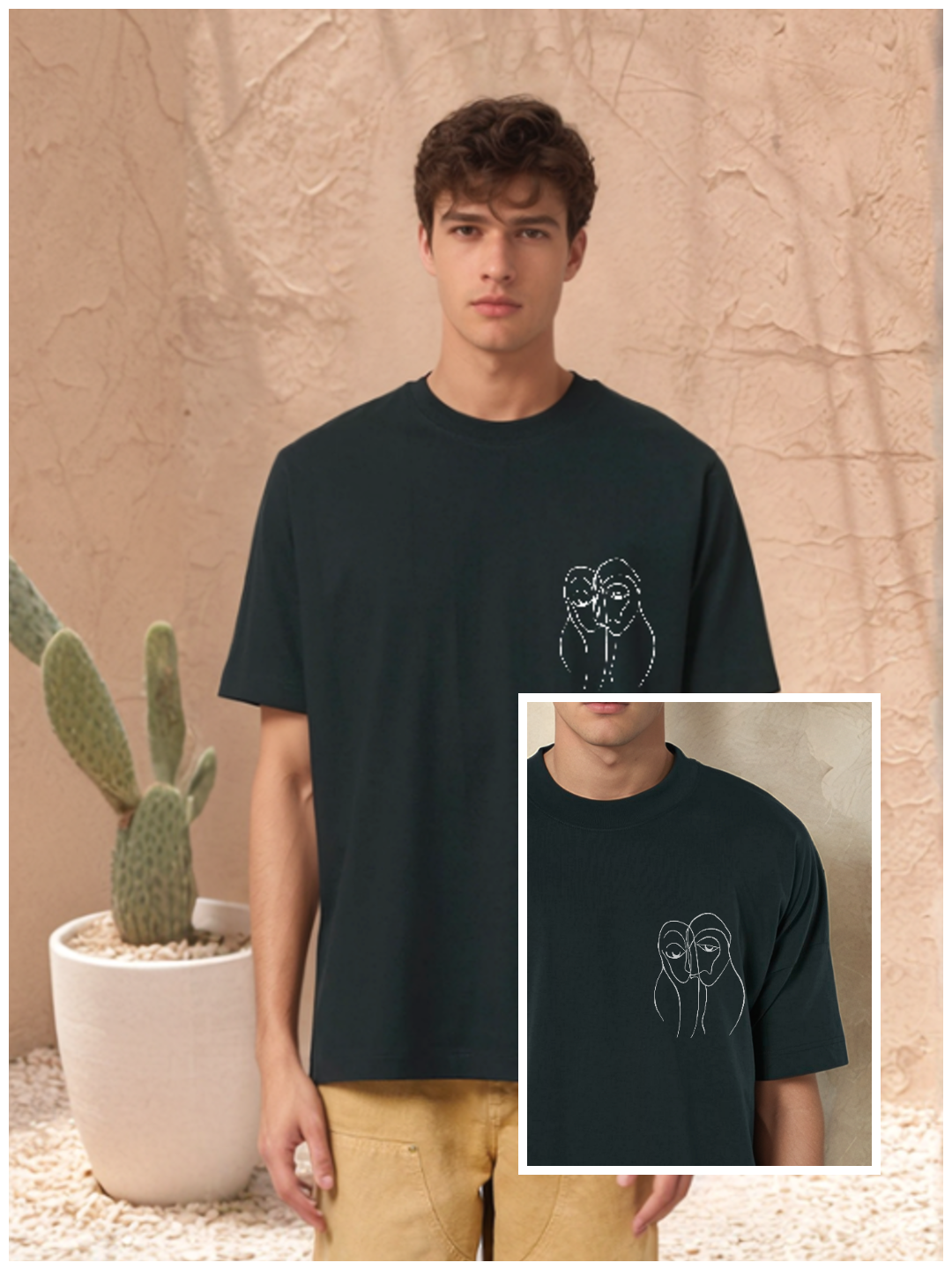 Connected Souls - T-shirt (embroidery option)